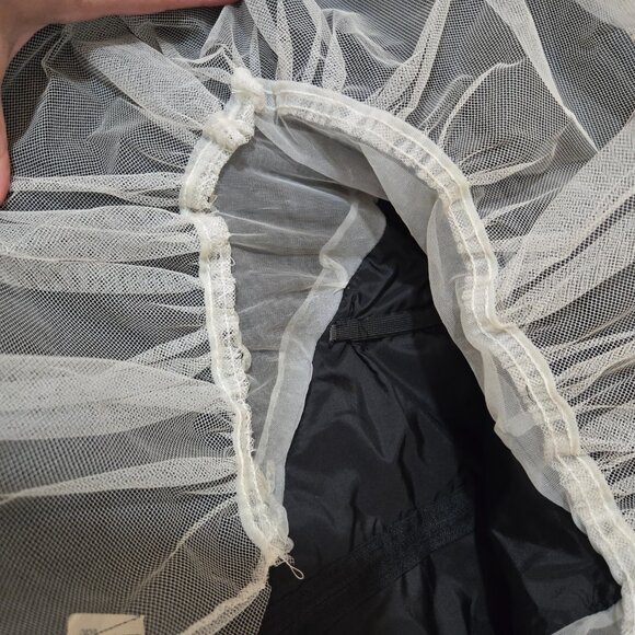 14 (fits 8) 80s Vintage What's Up by Carol Black Sequin Strapless Poof Dress - Picture 4 of 8